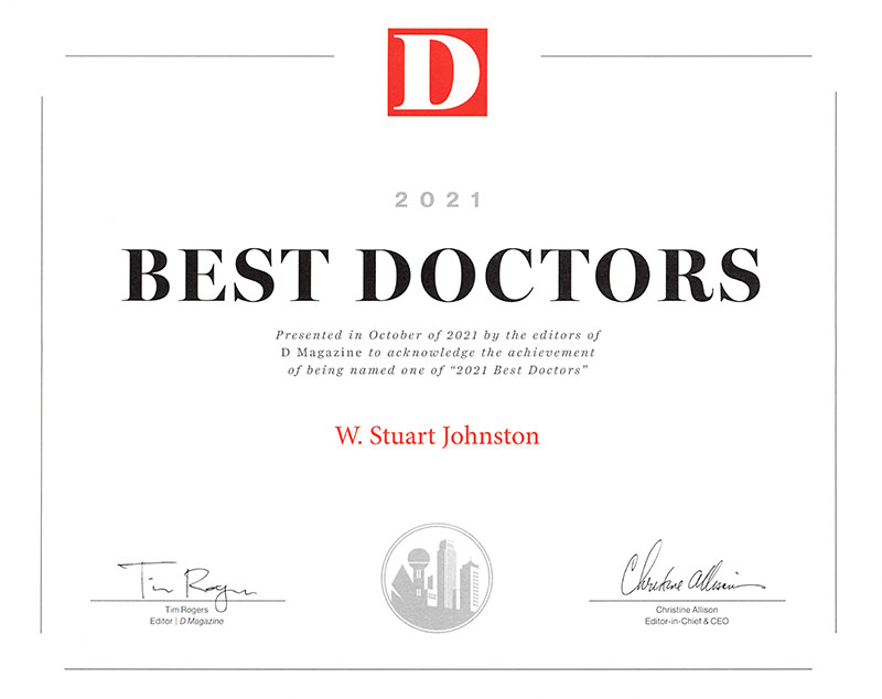2021 Best Doctors In Dallas Johnston